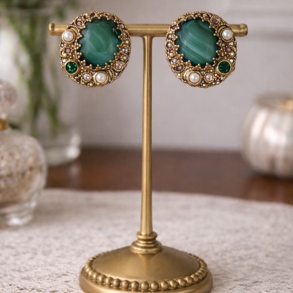 Vintage Jewelry - West Germany 1950-60’s Vintage Gold Clip On Filigree Earrings